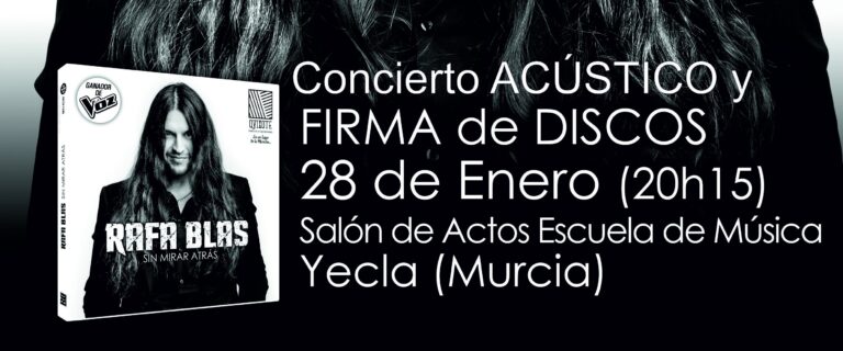 Presentación «Sin mirar atrás» de Rafa Blas