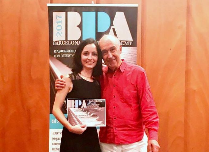 Carolina Santiago gana la beca Yamaha del Barcelona Piano Academy 2017