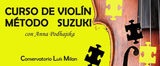 El «Aula Suzuki» de la Escuela de Música de Yecla estará presente en el IV Curso de Violín «Método Suzuki» del Conservatorio Luis Milán de Xátiva
