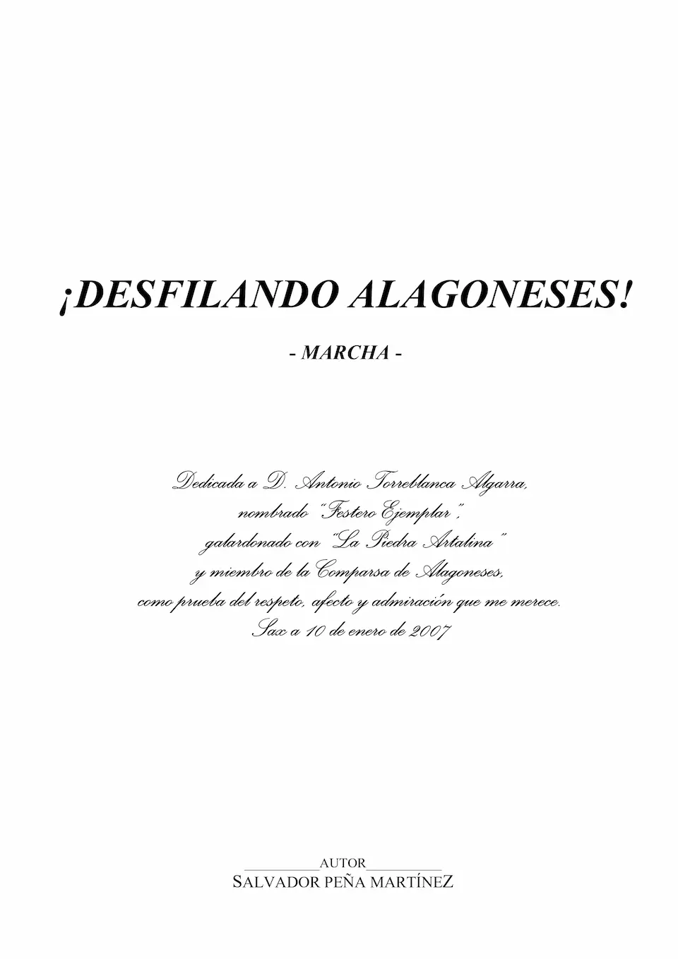 Desfilando Alagoneses