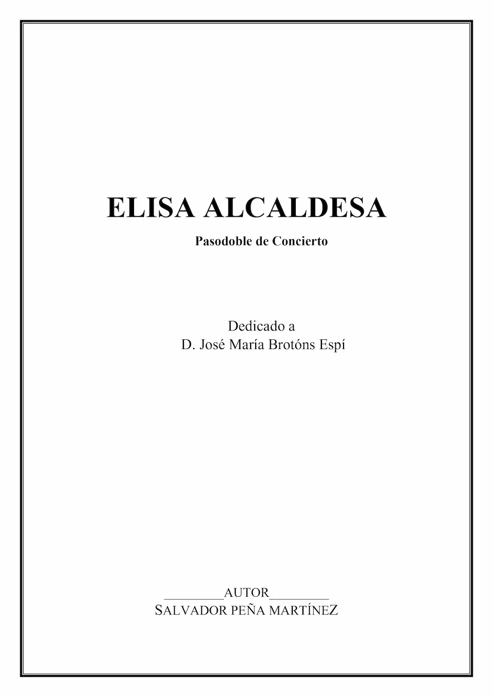 Elisa Alcaldesa