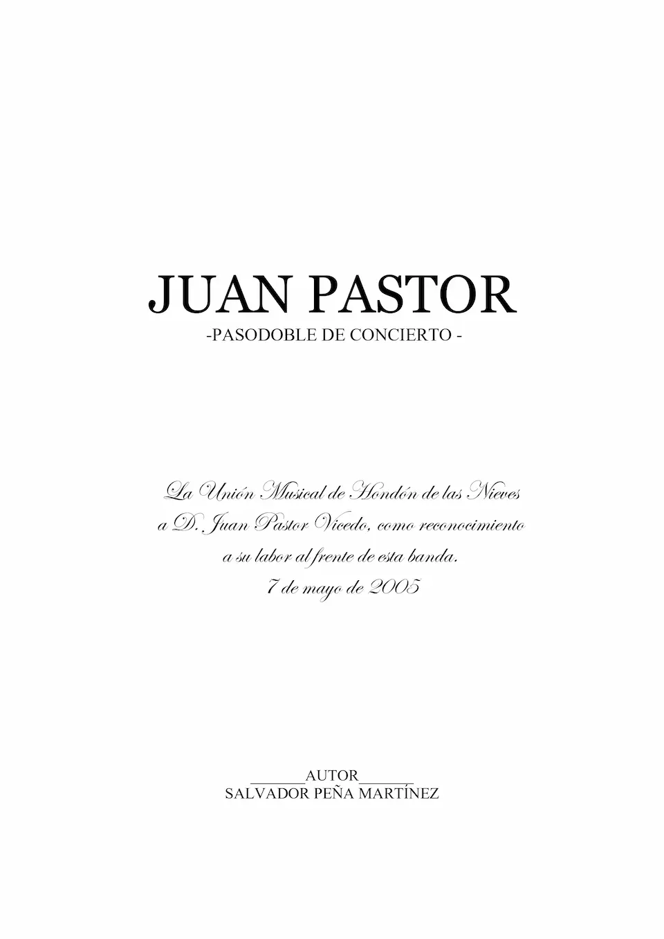 Juan Pastor