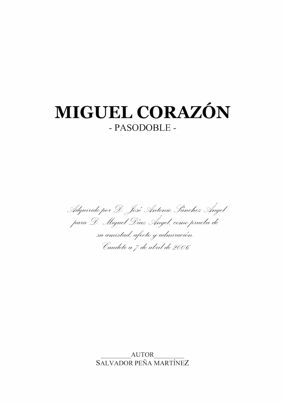 Miguel Corazón
