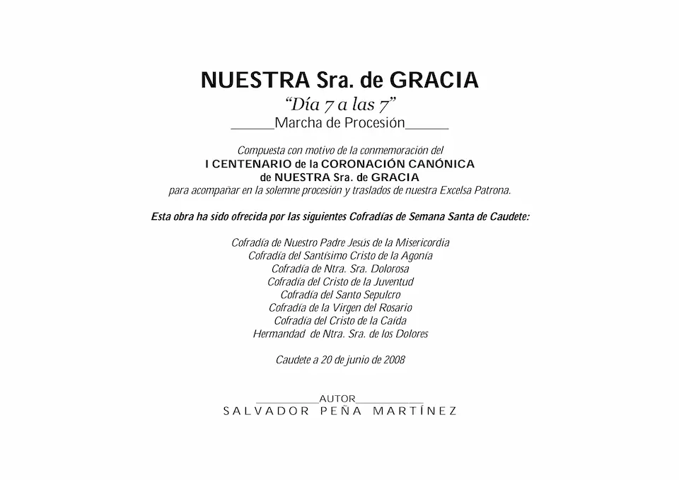 Ntra. Sra. de Gracia - Día 7 a las 7