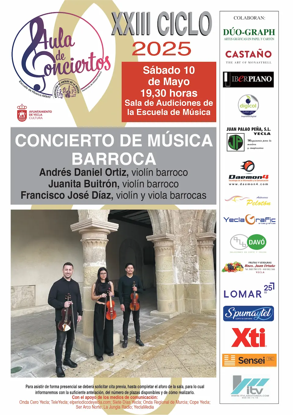 Cartel Violín Barroco