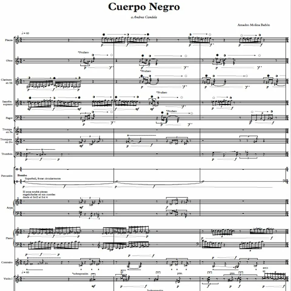 Cuerpo Negro guión