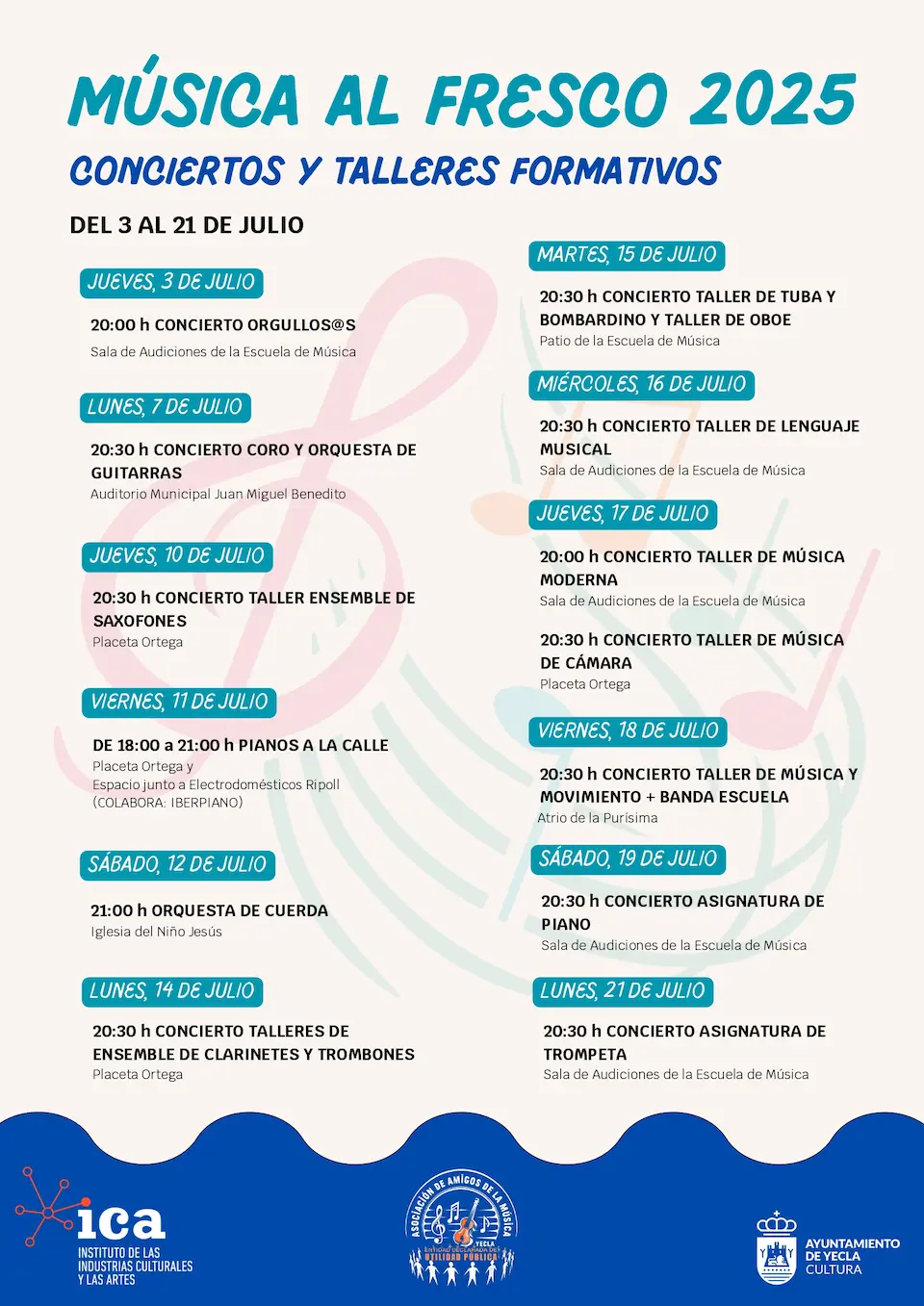 música al fresco 2025