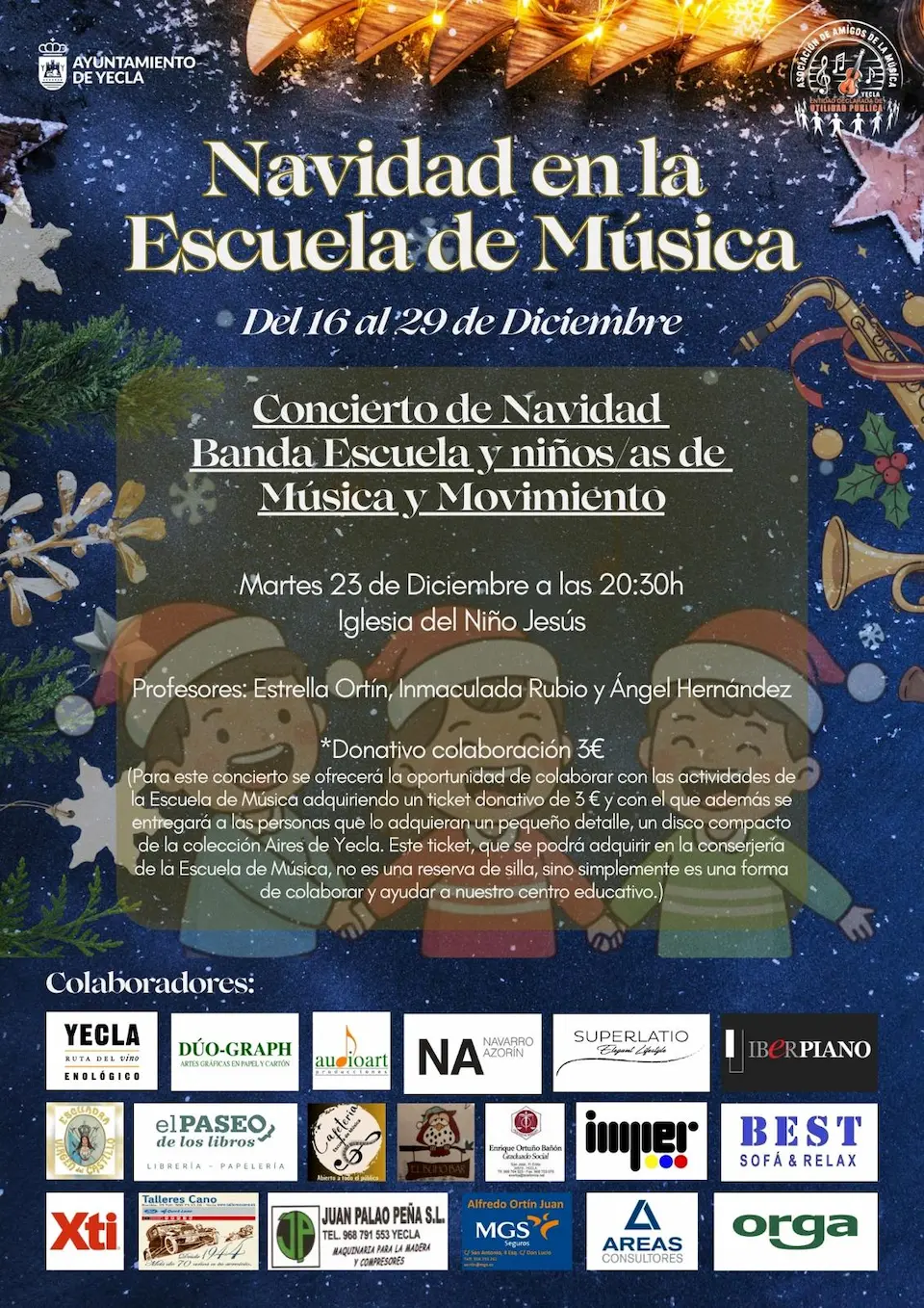 Navidad concierto banda escuela