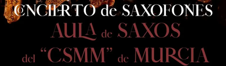 Cartel concierto Saxos Conservatorio