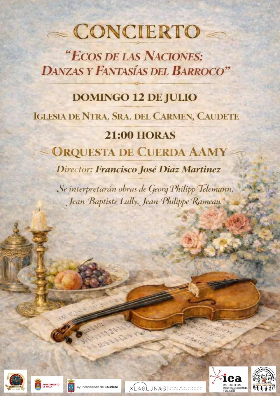 Orquesta de cuerda en julio 2